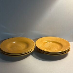 Elegant Gold Dinner Plate Set